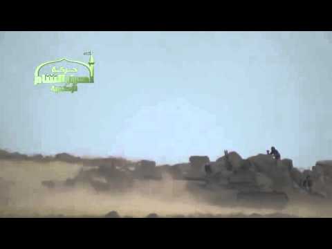 استهداف  قوات النظام بصورايخ غراد في خناصر في محافظة حلب