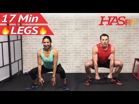 17 Min Home Leg Workout Routine - Legs Thighs Buttocks Workout for Women & Men Lower Body Exercises