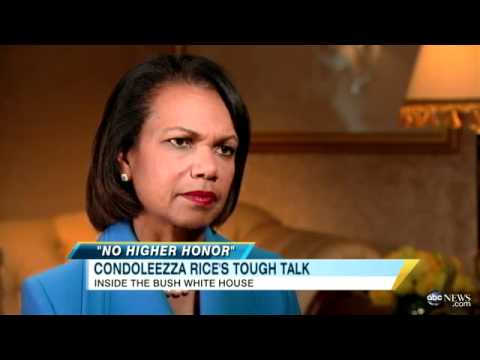 , title : 'Condoleezza Rice Discusses Confronting Donald Rumsfeld Over Iraq War Policy'