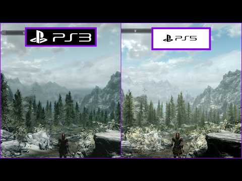 SKYRIM  PS3 VS PS5  GRAPHICS COMPARISON / COMPARATIVA GRÁFICA