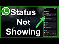 WhatsApp Status Not Showing FIXED