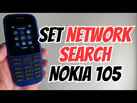 How To Set Network Search On Nokia 105