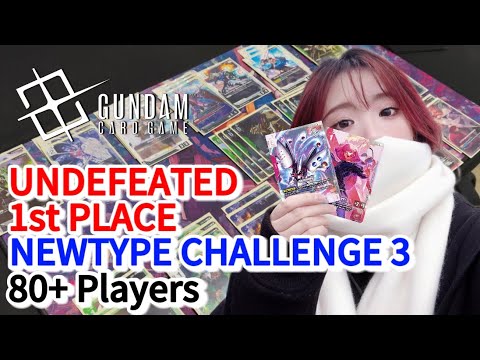 UNDEFEATED 1ST PLACE Deck DOMINATES 80 player Newtype Challenge | Gundam TCG