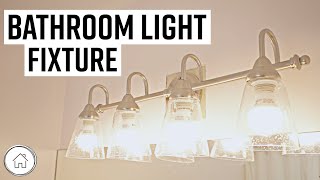 How to replace a bathroom light fixture