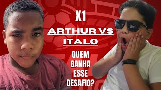 DESAFIO DE FUTEBOL: EU x ARTHUR NO PRIME ⚽🔥 O BRABO TÁ VOANDO!