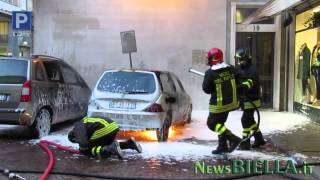 preview picture of video 'Incendio autovettura Via Vescovado Biella'