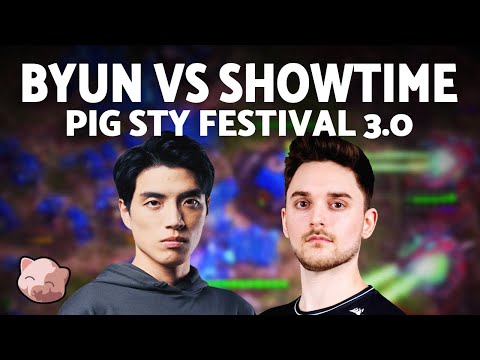 BYUN vs SHOWTIME | PiGFest 3.0 Round of 16 (Bo5 TvP) - StarCraft 2