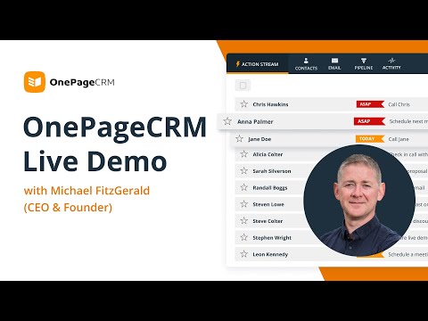 A full CRM overview with the founder