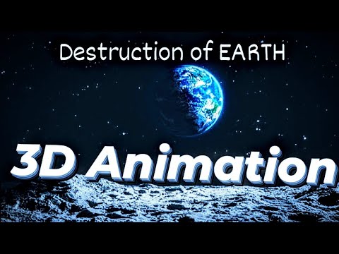 Destruction of EARTH 🌍 How it looks From Moon...???