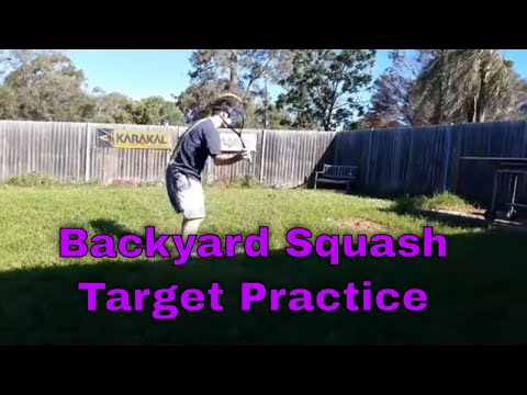Backyard Squash - Target Practice - squash training at home
