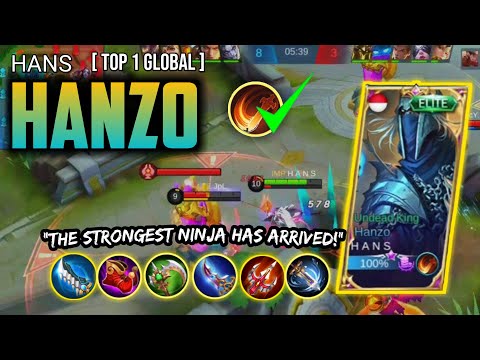 Perfect Timing and position [ top 1 global hanzo ] HANS - Mobile legends