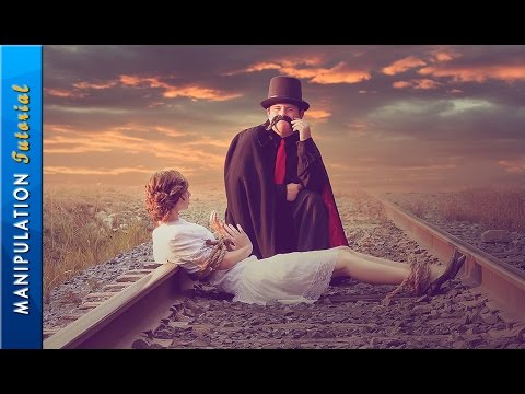 Neon Glow Effect Portrait Photoshop Tutorial