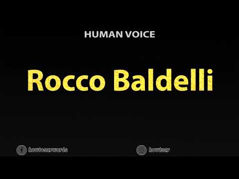 How To Pronounce Rocco Baldelli