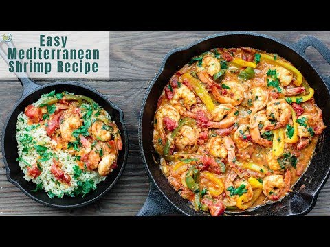 Easy Mediterranean Shrimp Recipe! The perfect dinner in minutes