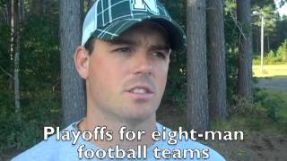 preview picture of video 'Northwood Coach talks about playing eight-man football'