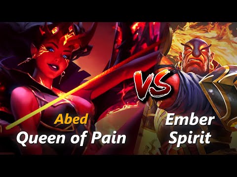Abed mid Queen of Pain vs Ember Spirit | First 10 minutes