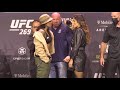 Amanda Nunes vs. Julianna Pena Press Conference Staredown | UFC 269 | MMA Fighting