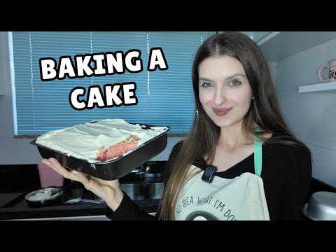 How to bake a cake in English