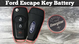 2020 - 2023 Ford Escape Key Fob Battery Replacement - How To Change Or Replace Remote Key Batteries