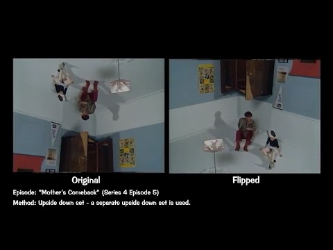 Mike and Angelo - How the ceiling-walking scenes were done.