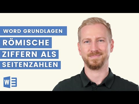 Seitenzahlen auf den ersten Seiten in Word mit römischen Ziffern oder Buchstaben darstellen