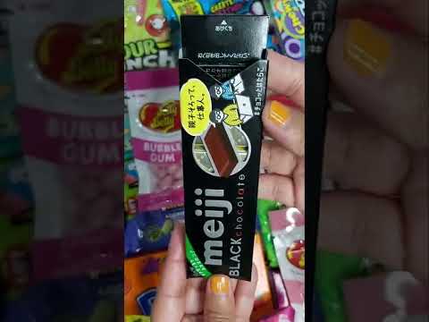 Candy Opening Video, Meiji Black Chocolate, more chocolates, mouth watering video #shorts