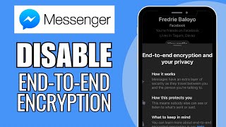 How To Disable End to End Encryption in Messenger (2023) - Full Guide