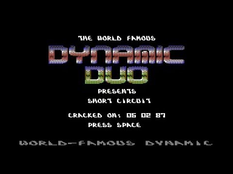 Dynamic Duo C64 cracktro from "Short Circuit" published by Ocean