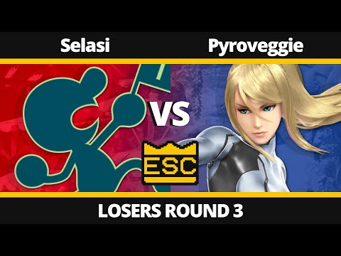 ESC 20 Losers Round 3 - Selasi (Mr. Game & Watch) Vs. Pyroveggie (Zero Suit Samus) - SSBU Local