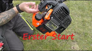 FUXTEC FX-MS152 Benzin Motorsense Zusammenbau und Inbetriebnahme | Unboxing