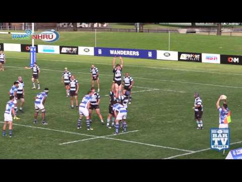 2017 NHRU Round 12 Premier 2 Highlights - Wanderers Vs Nelson Bay Gropers