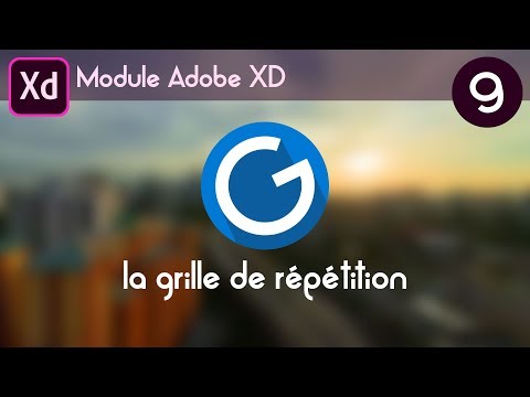 Tuto Adobe XD 9 la grille de répétition