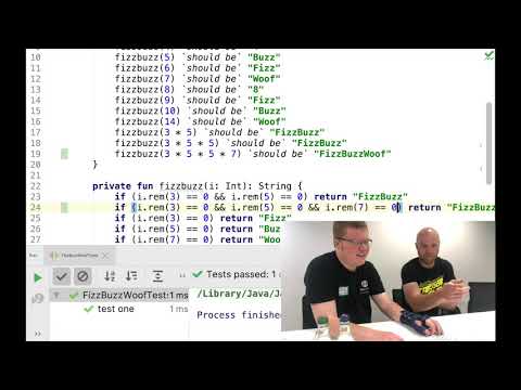 FizzBuzzWoof with Craig J. Bass using TCR at SoCraTes UK 2019