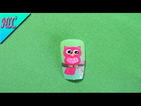 Decoracion de uñas Búho – Como Pintar un búho – Owl Nail art – NLC