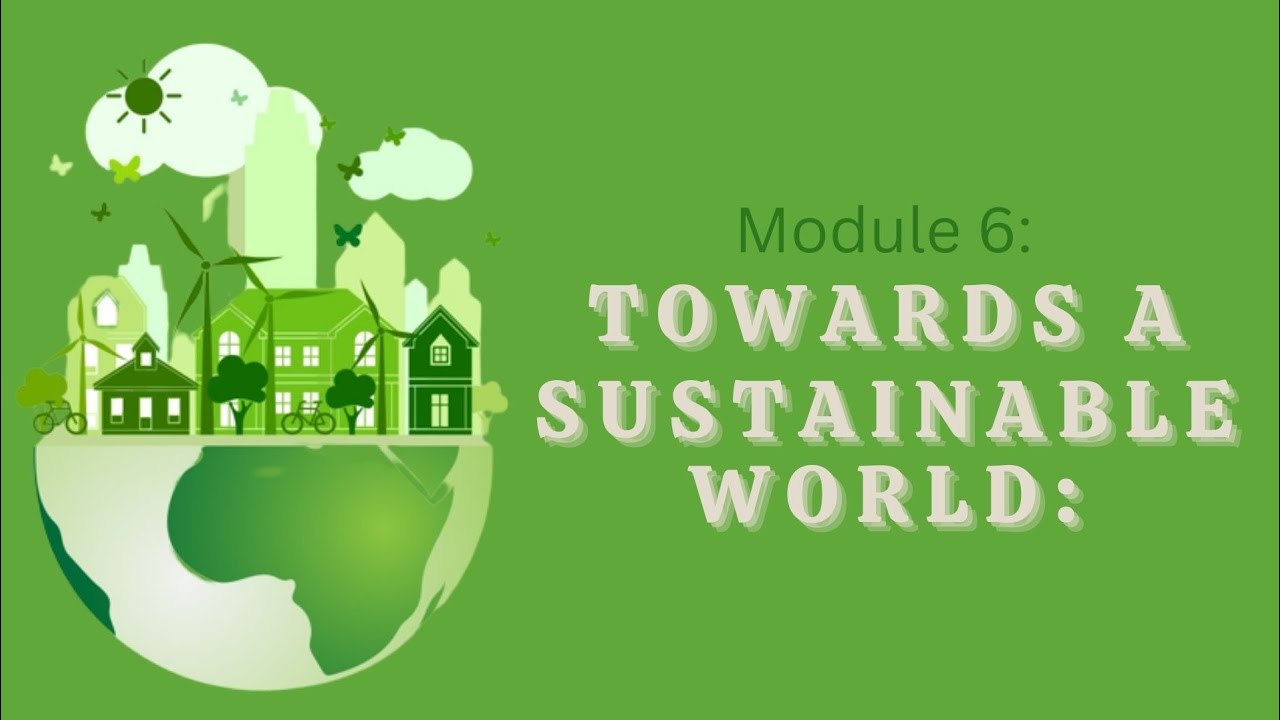 Lesson 6:Towards a Sustainable World//Section 1: Sustainable Development