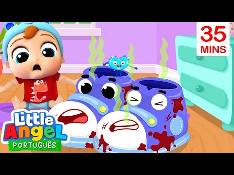 Capa de Tem Germes Vilões no Sapato do Joãozinho! 👟 | 🦠  Canal do Joãozinho - Little Angel Português