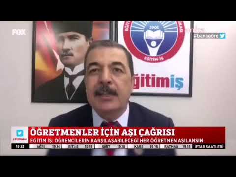 Genel Başkanımız Orhan Yıldırım, FOX TV Ana Haber`de öğretmenlerin aşılama sürecini değerlendirdi. | EĞİTİM İŞ