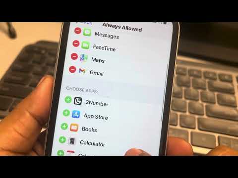 Add apps in always allowed apps list on screen time on iPhone