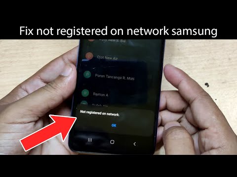 How to fix not registered on network Samsung