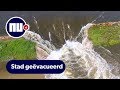 Drone filmt hoe Mississippi door dijk breekt in Missouri | NU.nl