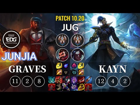 EDG JunJia Graves vs Kayn Jungle - KR Patch 10.20
