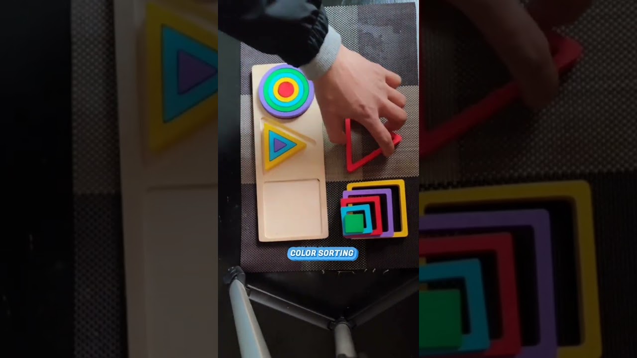 Colour Sorting asmr 🟠🔵#asmr #satisfying #relaxing #playhouse