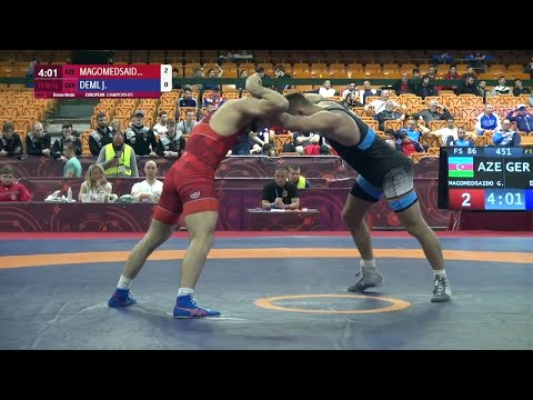 BRONZE FS - 86 kg: G. MAGOMEDSAIDO (AZE) v. J. DEML (GER)