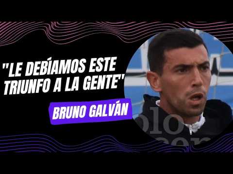 "Le debíamos este triunfo a la gente"