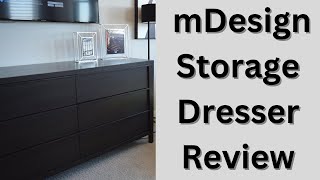 Maximize Your Space: mDesign 21.65" High Steel Frame Storage Dresser Unveiled