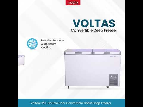 Buy Voltas 320L Double Door Convertible Chest Deep Freezer Online At Price  ₹25739
