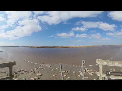 Typisch Dithmarschen 360: die Badestelle Wollersum an der Eider