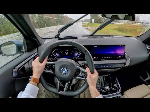 2025 BMW X3 30 xDrive - POV Rainy First Drive (Binaural Audio)