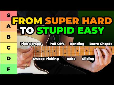 Ranking Guitar Skills From Easiest To Hardest Tier List
