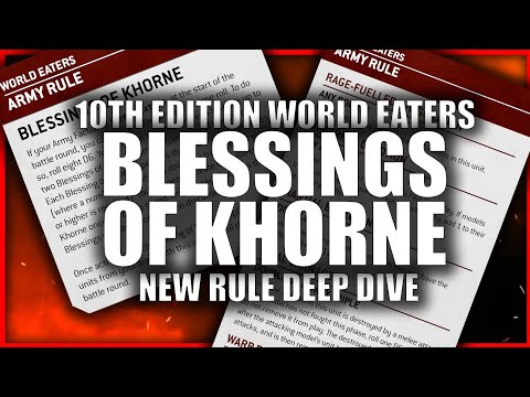 DEEP DIVE - New Army Rule for World Eaters in 10th Edition